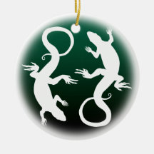 Lizard Ornament Personalized Reptile Decoration