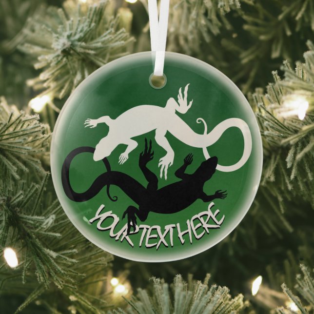 Lizard Ornament Personalized Reptile Decorations (Insitu)