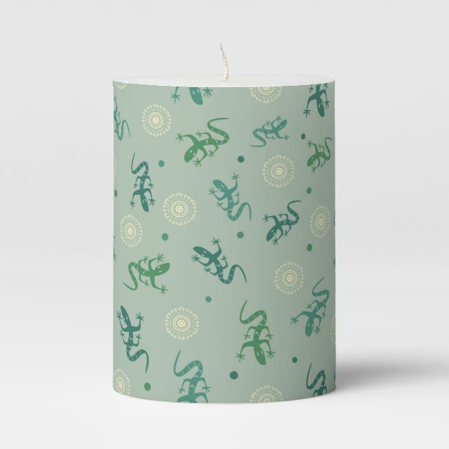 Lizard Pillar Candle (Front)