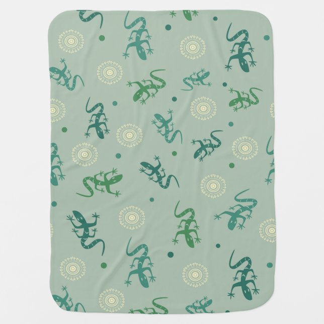 Lizard Receiving Blanket (Front)