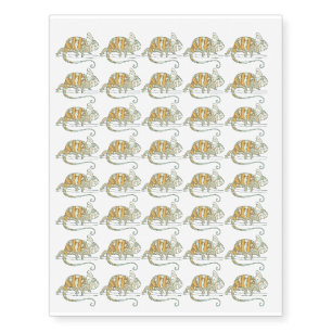 Lizard Reptile Animals Design Temporary Tattoos