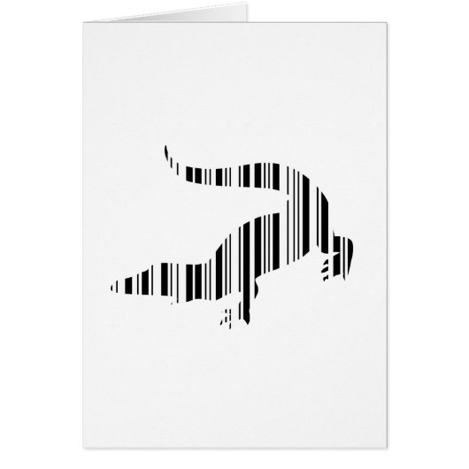 LIZARD REPTILE BAR CODE Crocodile Barcode Pattern Cards (Front)