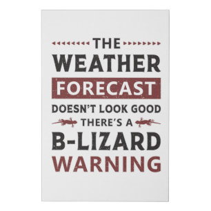 Lizard Reptile Gecko Reptiles Animal Dragon Gift Faux Canvas Print