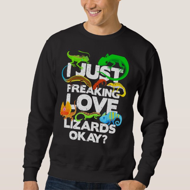 Lizard  Reptile  Lizard   Lizard Sweatshirt (Front)