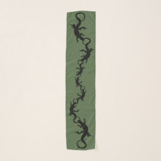 Lizard Scarf Cool Reptile Art Scarves