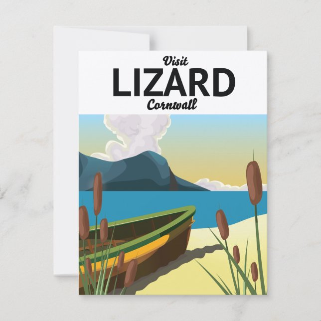 Lizard seaside travel poster (Front)