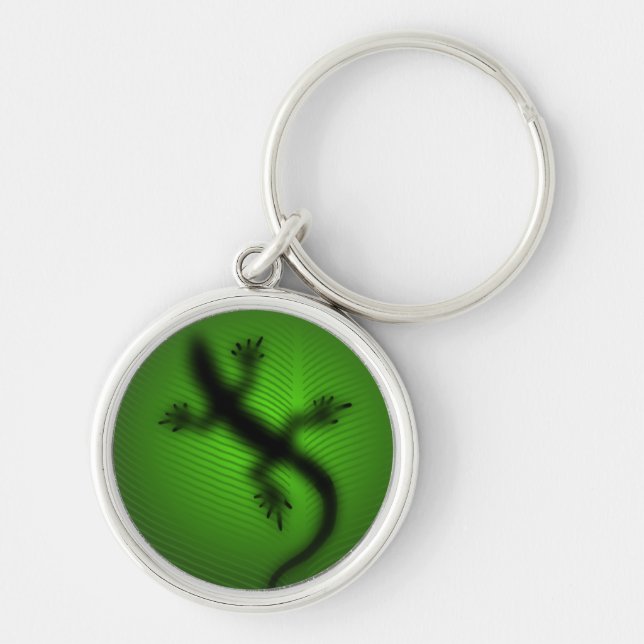 Lizard Silhouette Keychain (Front)