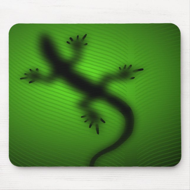 Lizard Silhouette Mouse Pad (Front)