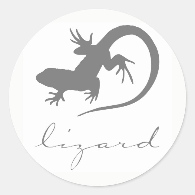 Lizard Silhouette Stickers (Front)