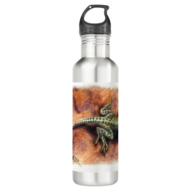 Lizard Stainless Steel Water Bottle (Front)
