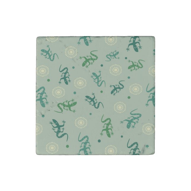 Lizard Stone Magnet (Front)