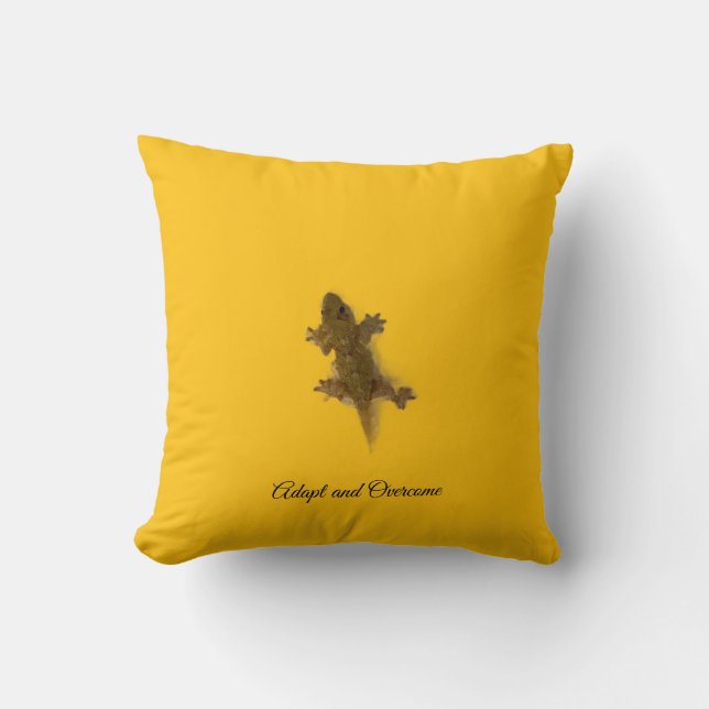 Lizard Style Throw Pillow (Front)