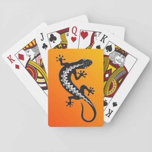 Lizard Symbol Playing Cards