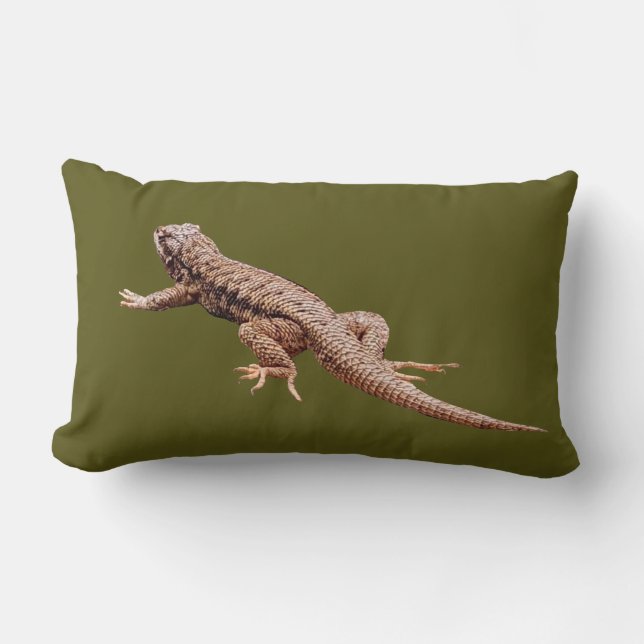 Lizard Throw Pillow (Front)