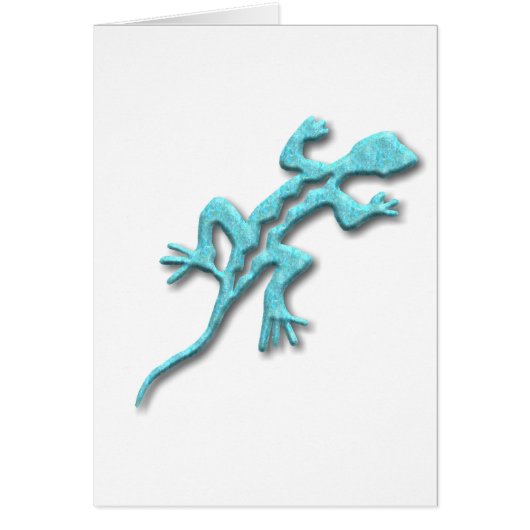 Lizard-turquoise Cards (Front)
