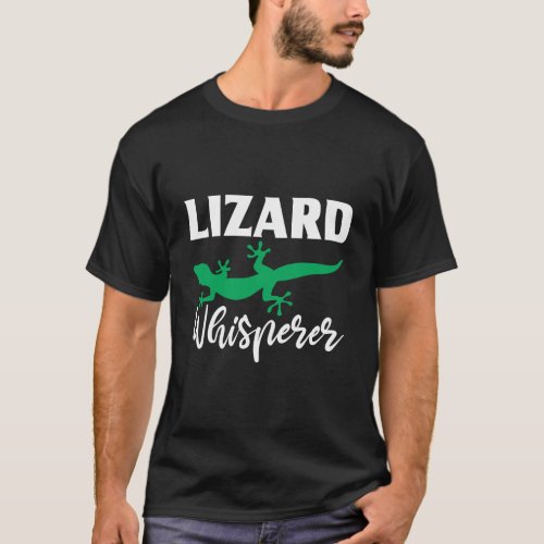 Lizard Whisperer Anole Reptile Boy Lizard T_Shirt