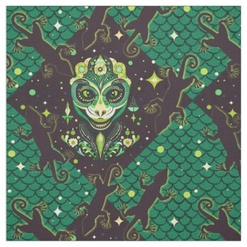 Lizard Wizard  Fabric