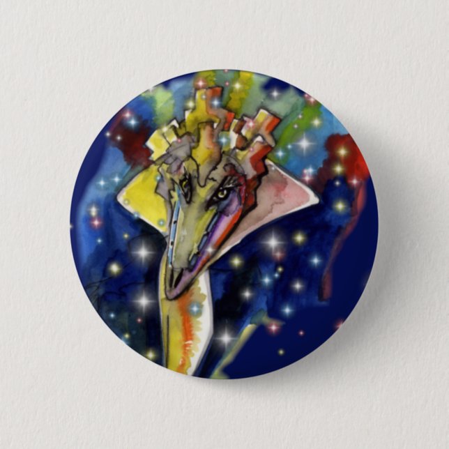 Lizard wizard pinback button (Front)