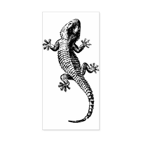 Lizard  Wood Art Stamp