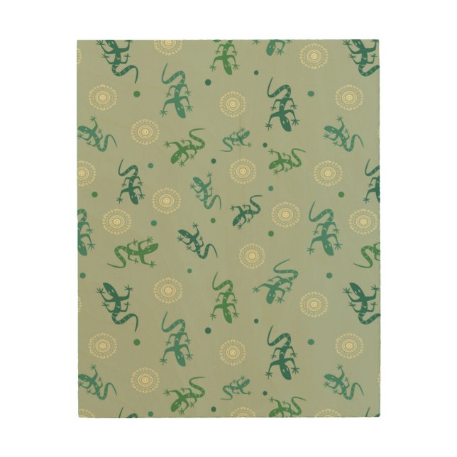 Lizard Wood Wall Decor (Front)