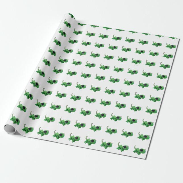 Lizard Wrapping Paper (Unrolled)