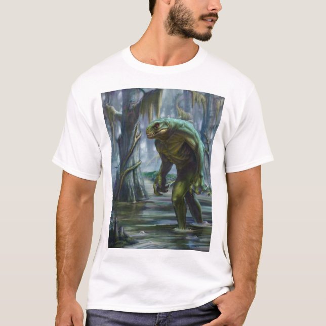 Lizardman of Scape Ore Swamp T-Shirt (Front)