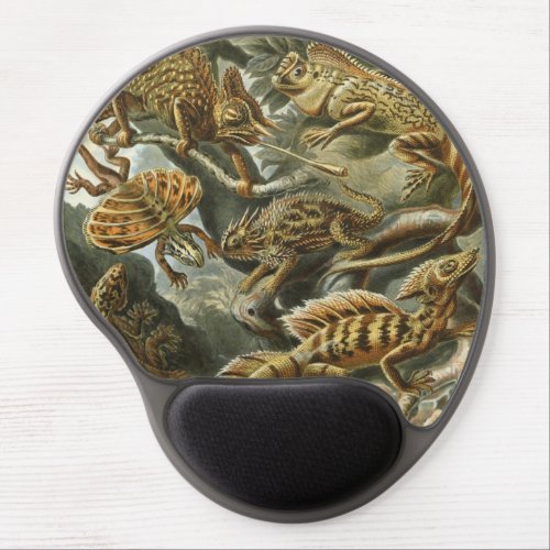 Lizards by Ernst Haeckel Vintage Lacertilia Animal Gel Mouse Pad