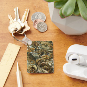 Lizards by Ernst Haeckel Vintage Lacertilia Animal Keychain