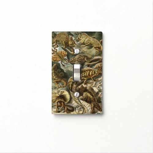 Lizards by Ernst Haeckel Vintage Lacertilia Animal Light Switch Cover