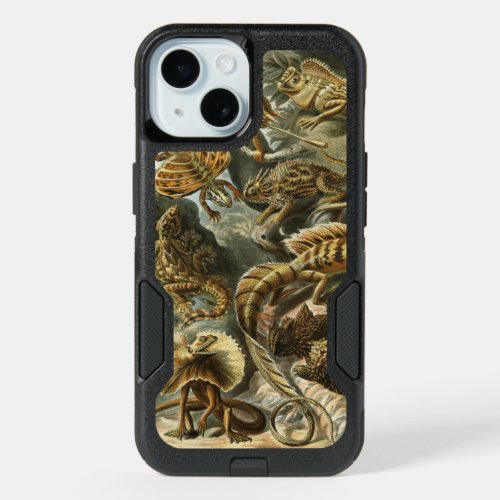 Lizards by Ernst Haeckel Vintage Lacertilia Animal iPhone 15 Case