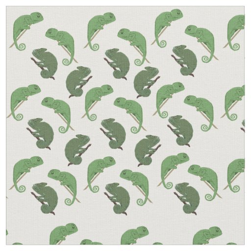 Lizards Chameleons Art  Fabric