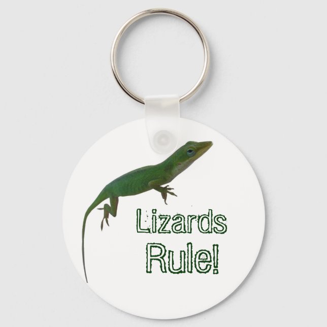 Lizards Rule! Keychain (Front)