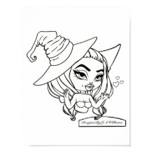 Lizbeth Color Your Own Poster