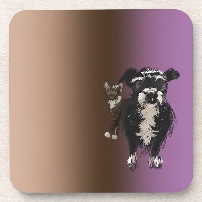 Lizzie 2.0 beverage coaster (Front)