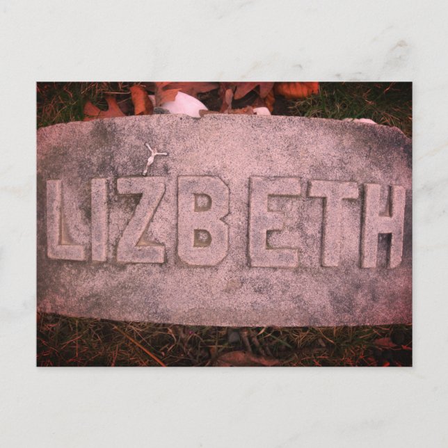 Lizzie Borden Grave Marker - Fall River, MA Postcard (Front)