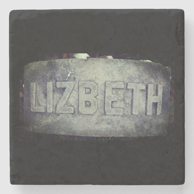 Lizzie Borden Grave Marker - Fall River, MA Stone Coaster (Front)