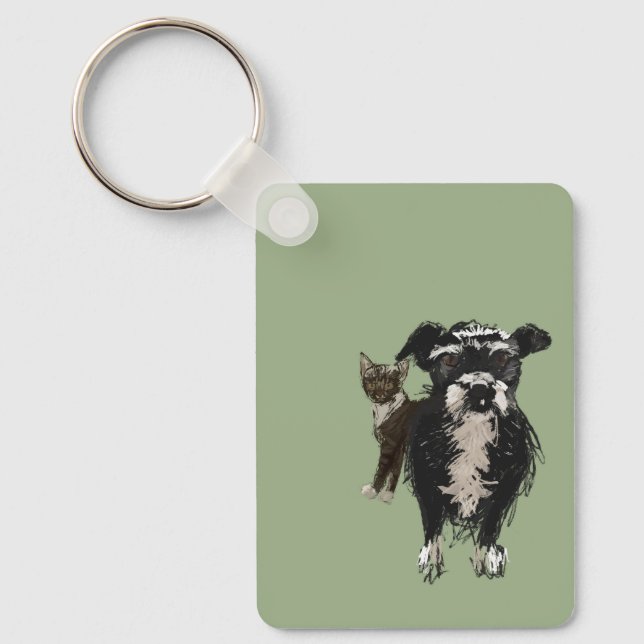 Lizzie & Kitty Keychain (Front)
