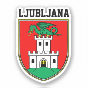 Ljubljana coat of arms - SLOVENIA Sticker