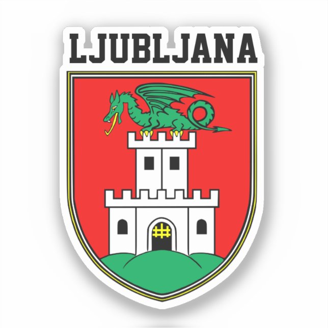 Ljubljana coat of arms - SLOVENIA Sticker (Front)