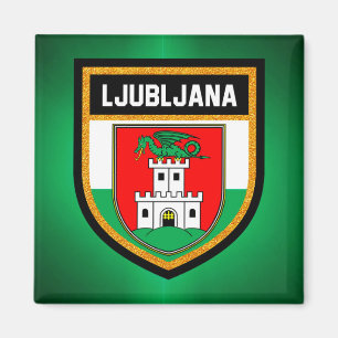 Ljubljana Flag Magnet