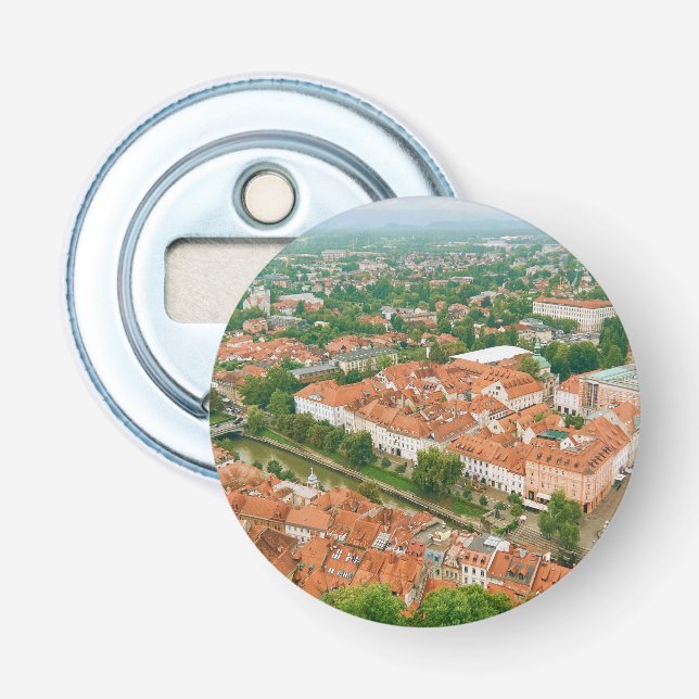 Ljubljana from above bottle opener (Front)