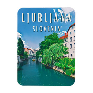 Ljubljana, pearl of Slovenia Magnet