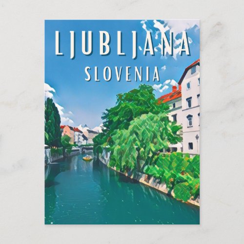 Ljubljana pearl of Slovenia Postcard