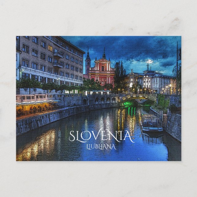 Ljubljana Postcard (Front)