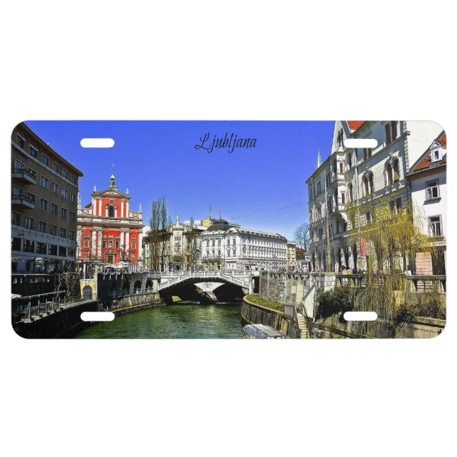 Ljubljana Slovenia License Plate (Front)