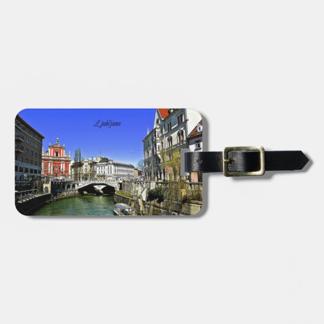 Ljubljana, Slovenia Luggage Tag (Front Horizontal)