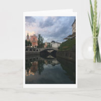 Ljubljana Slovenia River Dusk Reflection Photo