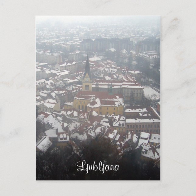 ljubljana winter postcard (Front)