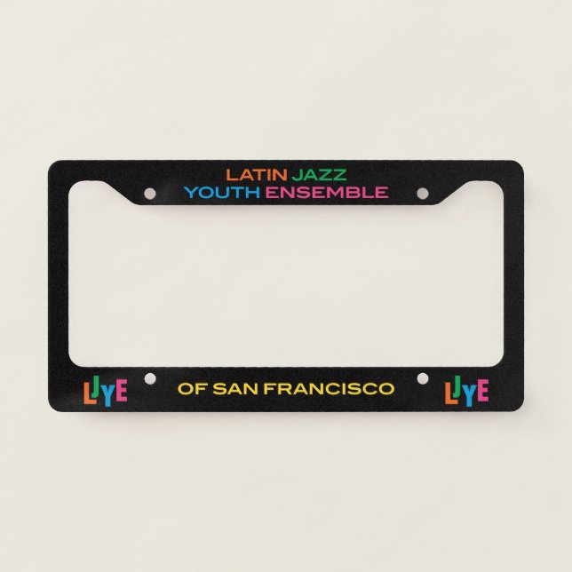 LJYE License Plate Frame (Front)