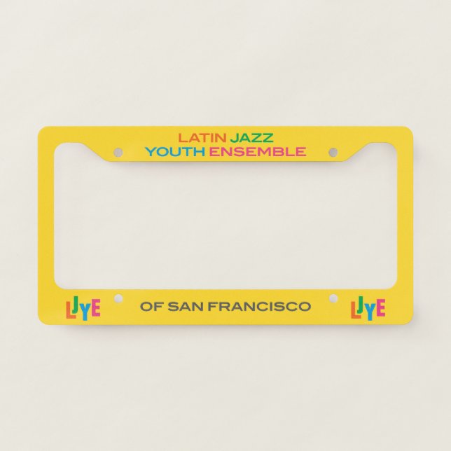 LJYE License Plate Frame (Front)